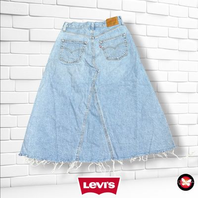 **HOY** Falda larga LEVI’S color Azul vaquero Talla S (W26)