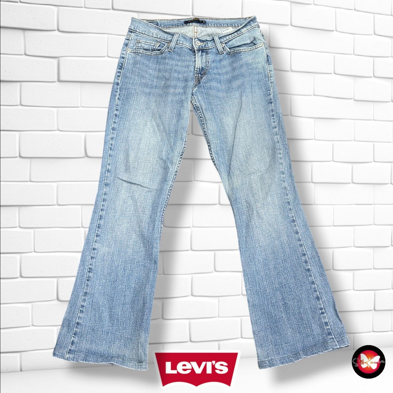 **HOY** Pantalón 524 TOO SUPER LOW LEVI’S color Azul vaquero Talla M (7M)