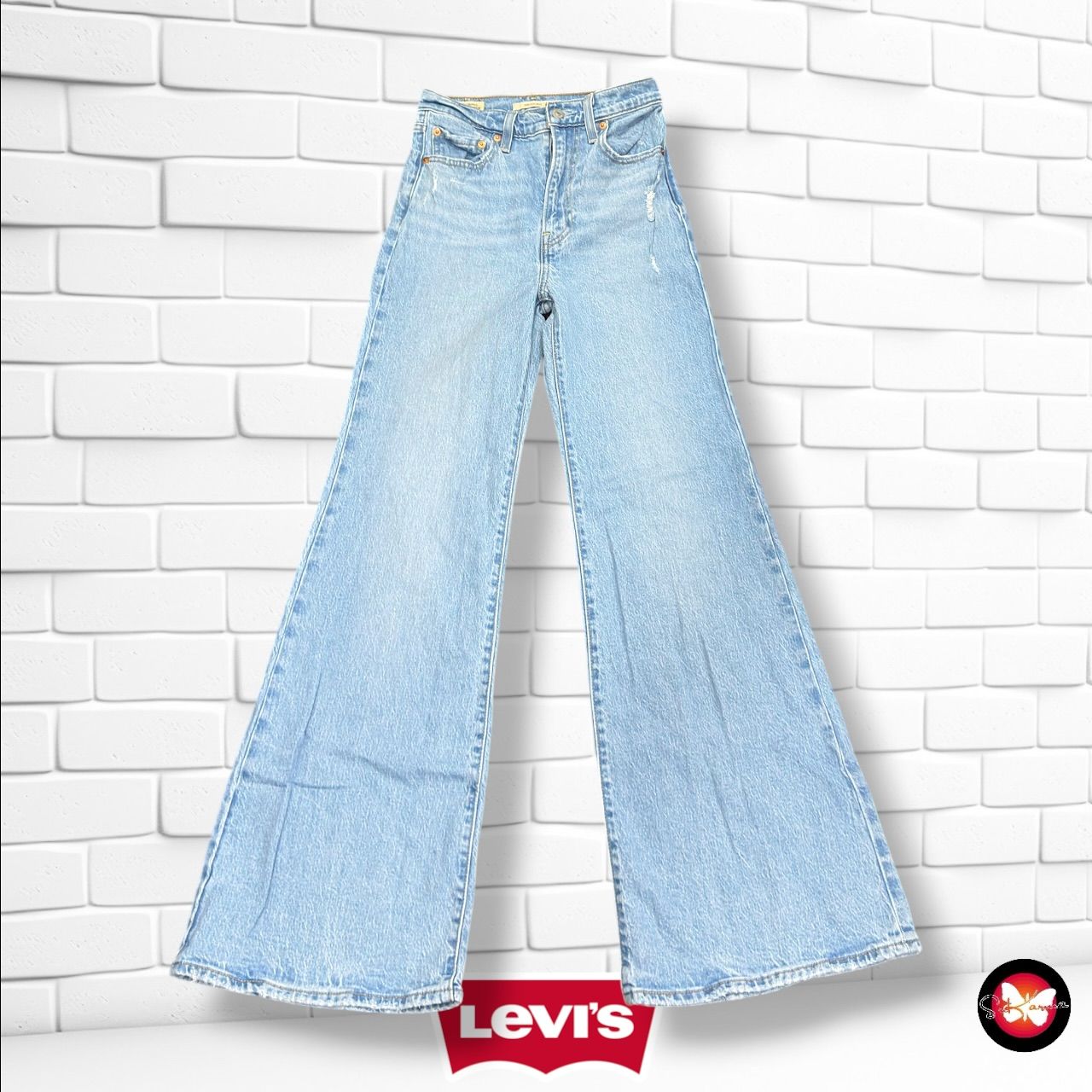 Pantalón RIBCAGE WELL LEVI’S color Azul vaquero Talla XS (W24)