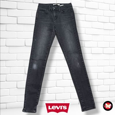 Pantalón 710 SUPER SKINNY LEVI’S color Negro vaquero Talla S/M (W27)