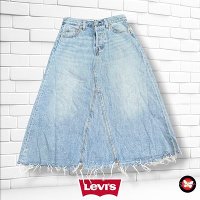**HOY** Falda larga LEVI’S color Azul vaquero Talla S (W26)