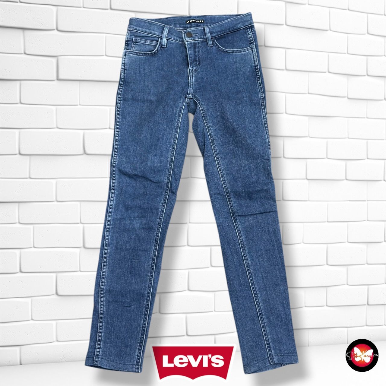 **HOY** Pantalón LINE 8 LEVI’S color Azul vaquero Talla XS (W25)