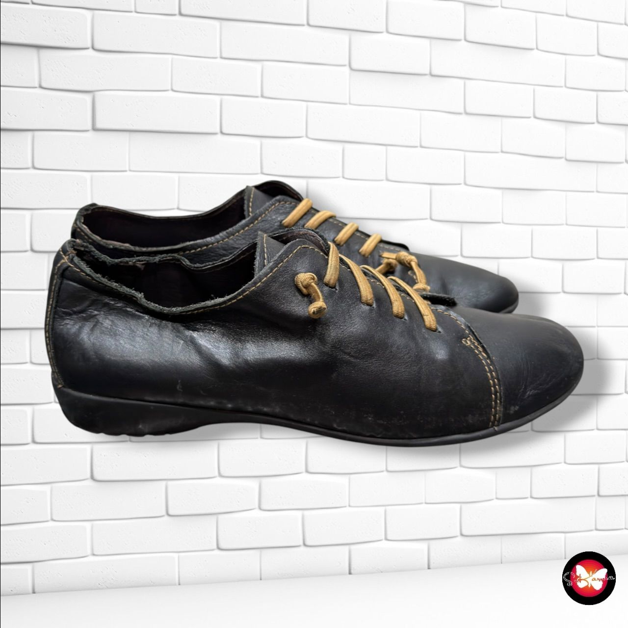 **HOY** Zapatillas de piel  color Negro Talla Calzado 37