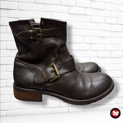 **HOY** Botines de piel color Chocolate Talla Calzado 36