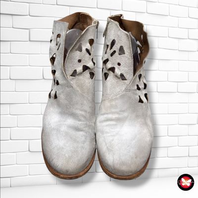 **HOY** Botines calados de ante A.S.98 color Gris Talla Calzado 41