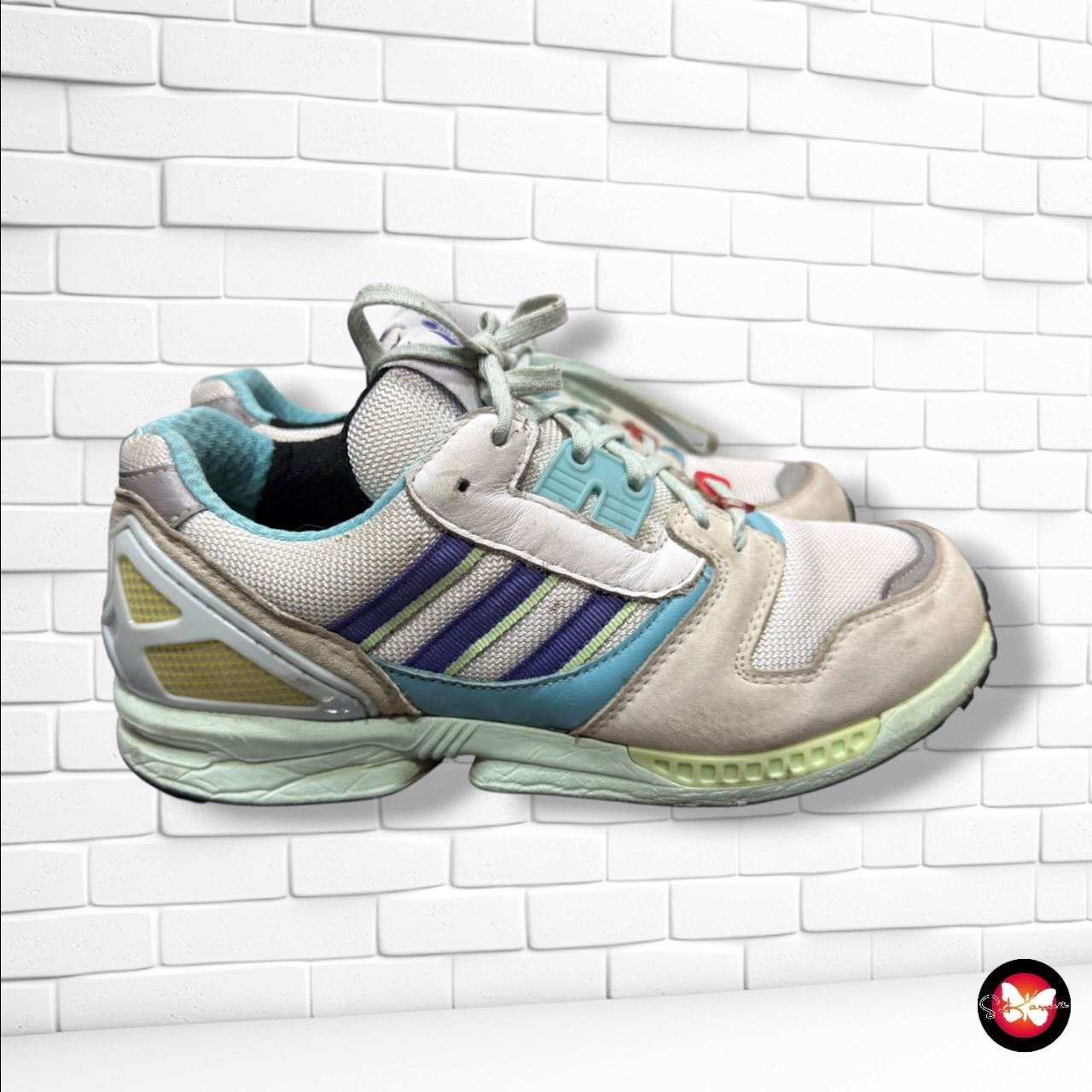 **HOY** Zapatillas ZX 8000 ADIDAS color Blanco y turquesa Talla Calzado
