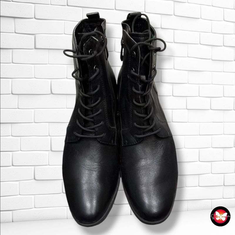 **HOY** Botines de piel con cordones TAMARIS color Negro Talla Calzado 37