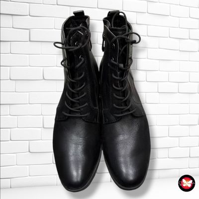 **HOY** Botines de piel con cordones TAMARIS color Negro Talla Calzado 37