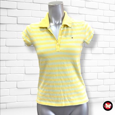 **HOY** Polo de manga corta TOMMY HILFIGER color Amarillo y verde manzana Talla S