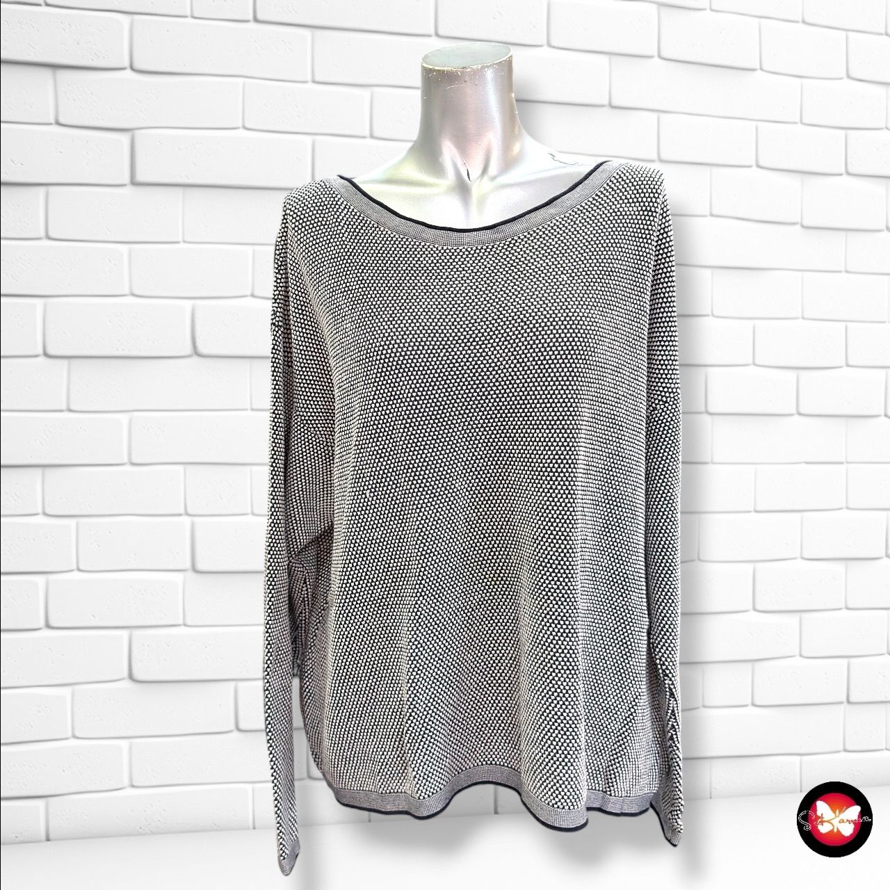 Jersey de manga larga TOM TAILOR color Azul marino y blanco Talla XL