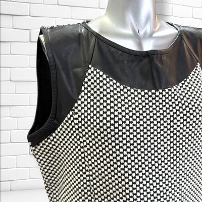 **HOY** Vestido sin mangas de entretiempo INFINITY WOMAN color Blanco y negro Talla L