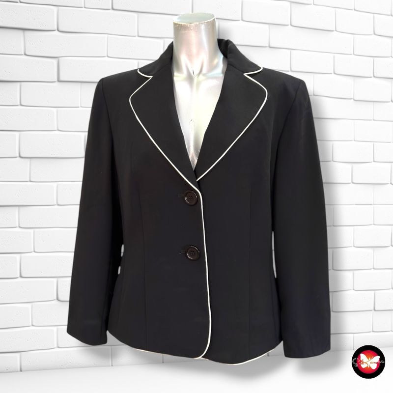 **HOY** Blazer corte vintage SAVANNAH color Negro y blanco Talla 42