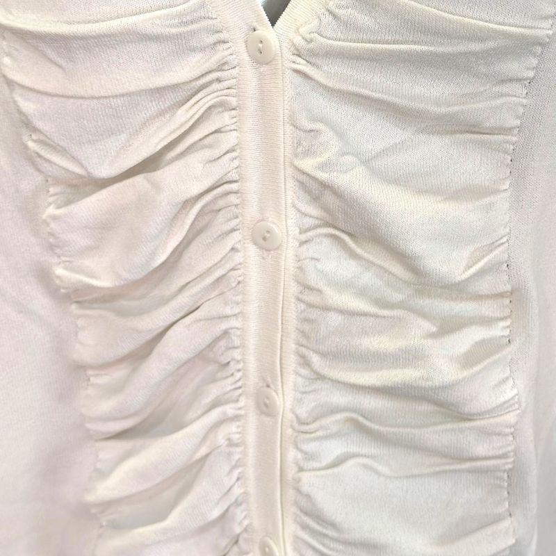 **HOY** Chaqueta de punto CABLE&amp;GAUGE color Blanco Talla XL