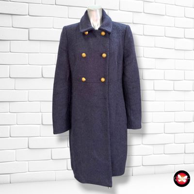 Abrigo de lanilla corte militar DOLCEDONNA color Azul marino Talla S/M