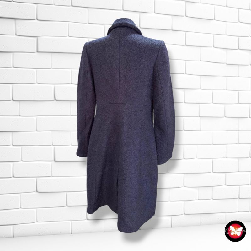 **HOY** Abrigo de lanilla corte militar DOLCEDONNA color Azul marino Talla S/M