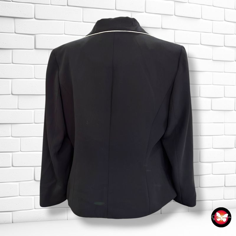 **HOY** Blazer corte vintage SAVANNAH color Negro y blanco Talla 42