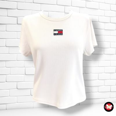 **HOY** Camiseta canalé TOMMY HILFIGER color Blanco Talla XL