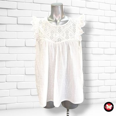 **HOY** Blusa sin mangas KIABI color Blanco Talla 44 (pequeña)