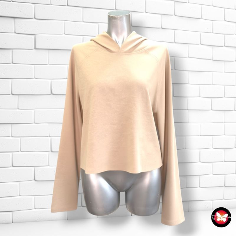 **HOY** Camiseta de manga larga con capucha LAURA TORELLI color Taupe Talla M