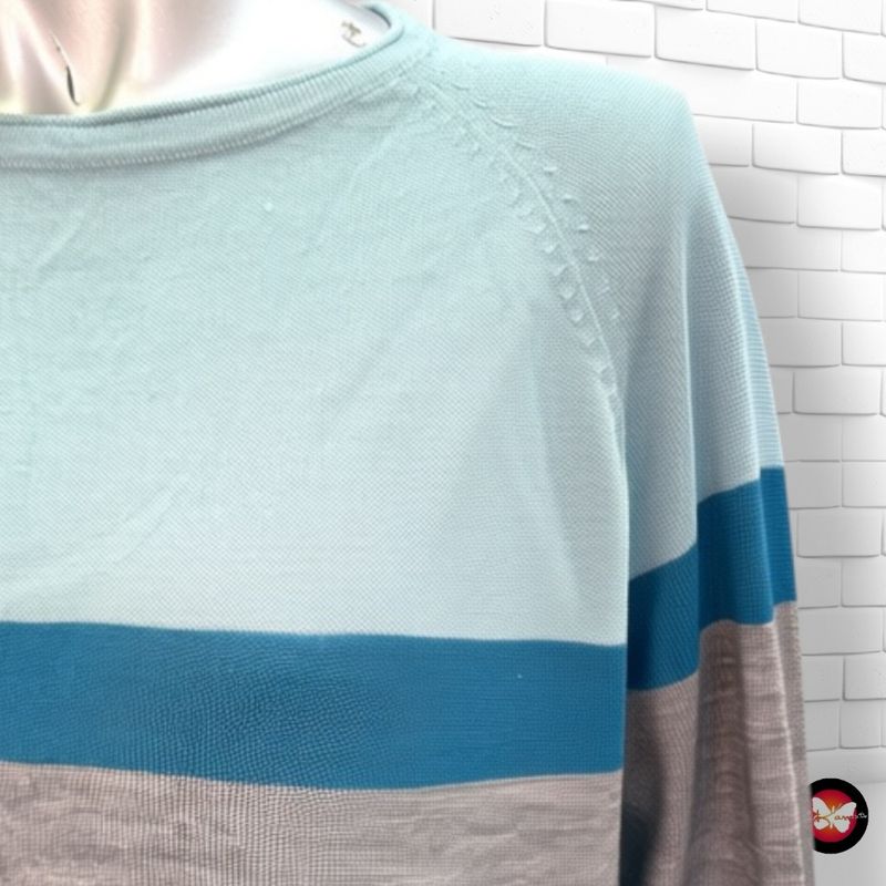 **HOY** Jersey STEILMANN color Gris, turquesa y celeste Talla S