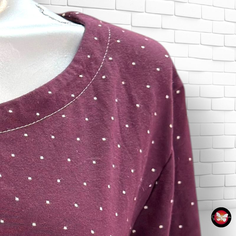 **HOY** Vestido tipo sudadera  color Berenjena Talla L/XL