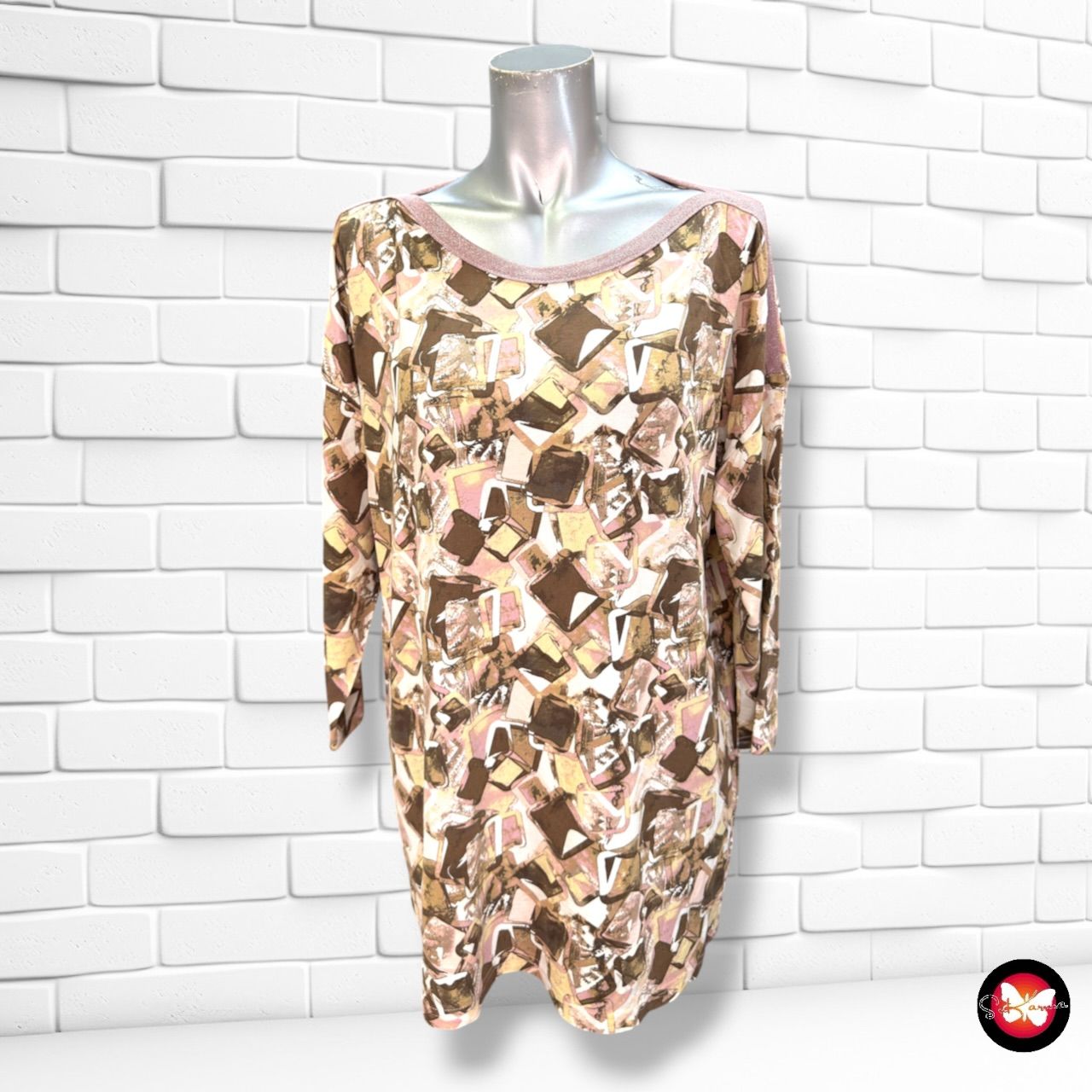 **HOY** Camiseta de media manga con detalle brillo en el cuello  color Varios Talla XL