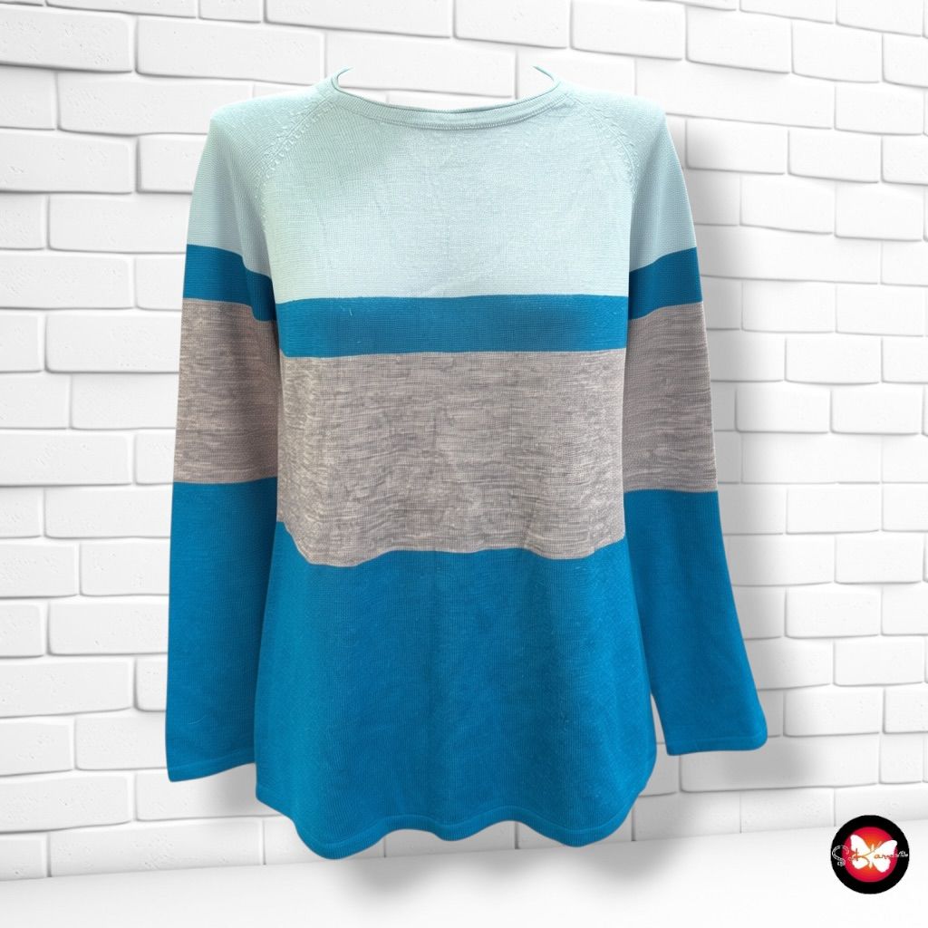 **HOY** Jersey STEILMANN color Gris, turquesa y celeste Talla S