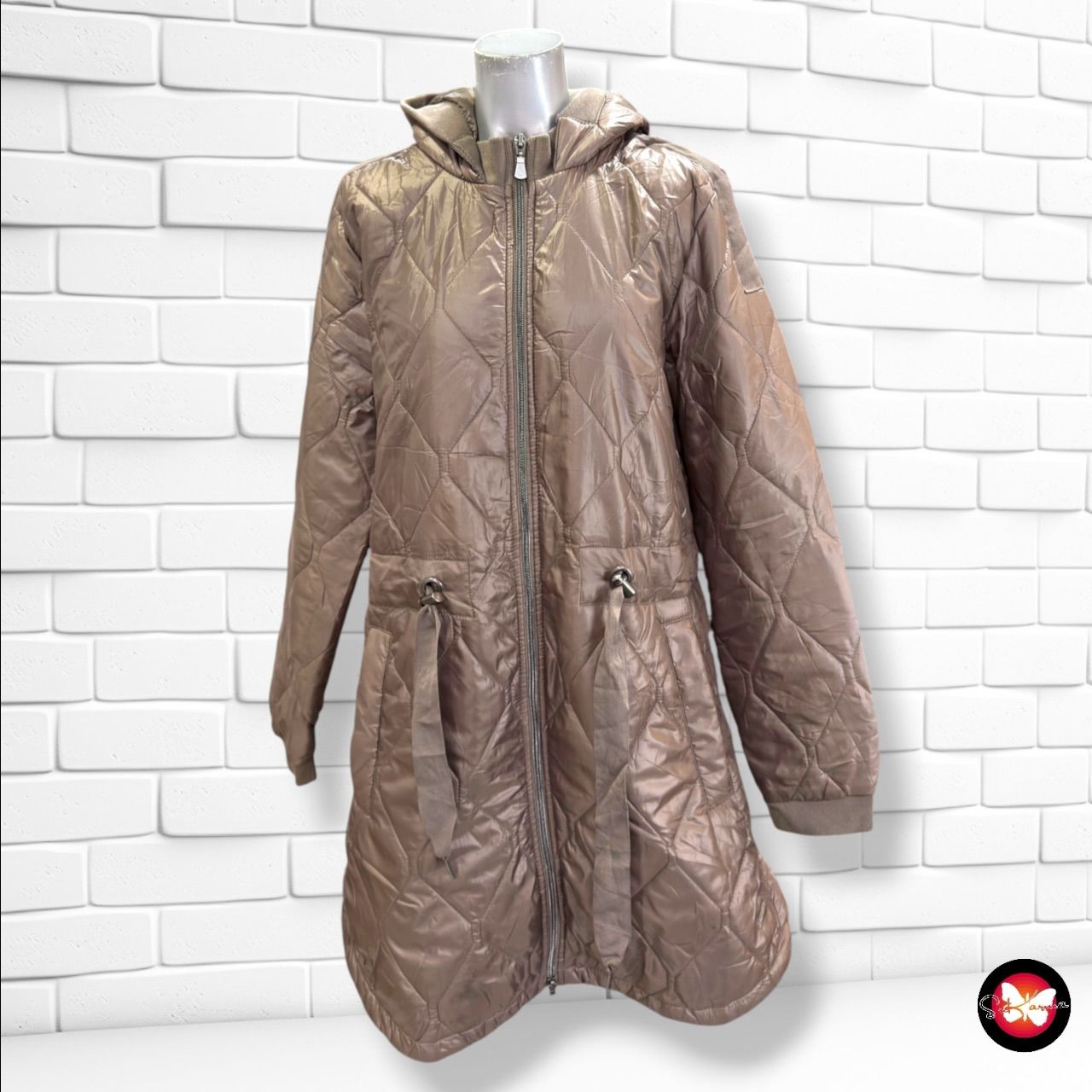 **HOY** Chaquetón acolchado LAURA TORELLI color Taupe Talla M