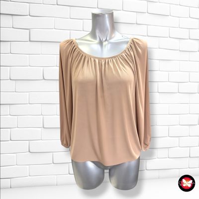 **HOY** Blusa escote barco color Taupe Talla 32/34 (grande)