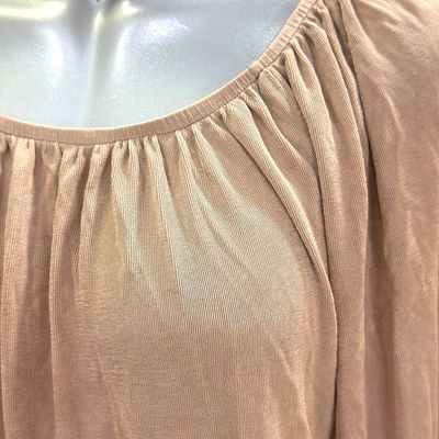 **HOY** Blusa escote barco color Taupe Talla 32/34 (grande)