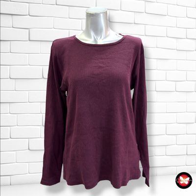 **HOY** Camiseta de manga larga EVER.ME color Berengena Talla XL