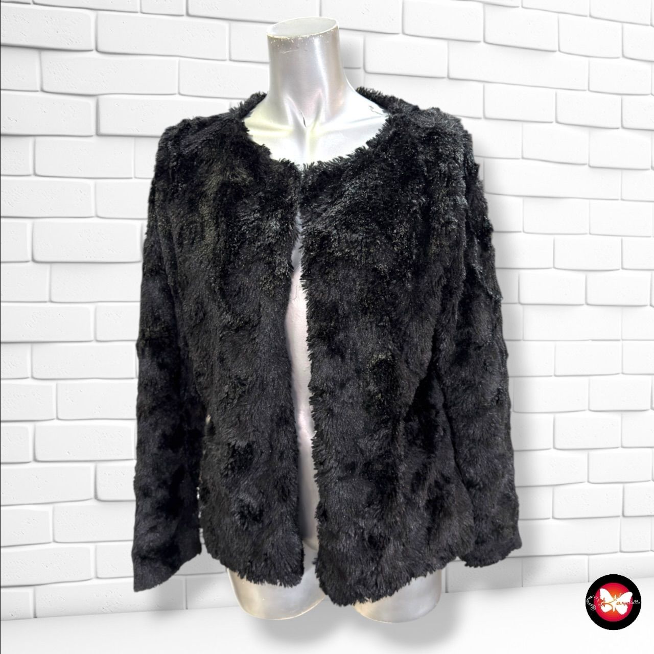 Chaqueta de pelo TRUE SPIRIT color Negro Talla M