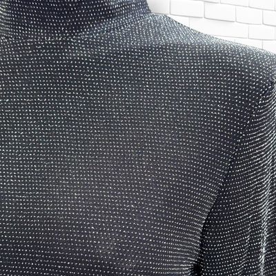 **HOY** Blusa de noche con lurex PIGALLE color Negro y plateado Talla M
