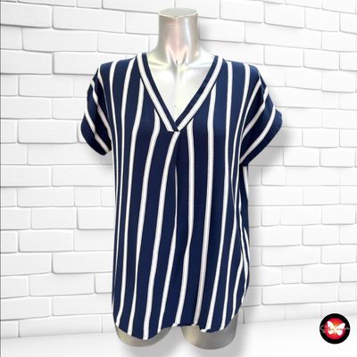 **HOY** Blusa sin mangas de rayas BEXLEYS color Azul y blanco Talla 38