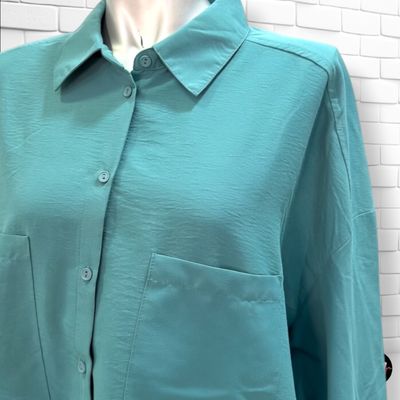 **HOY** Camisa de manga larga JANINA color Turquesa Talla 44