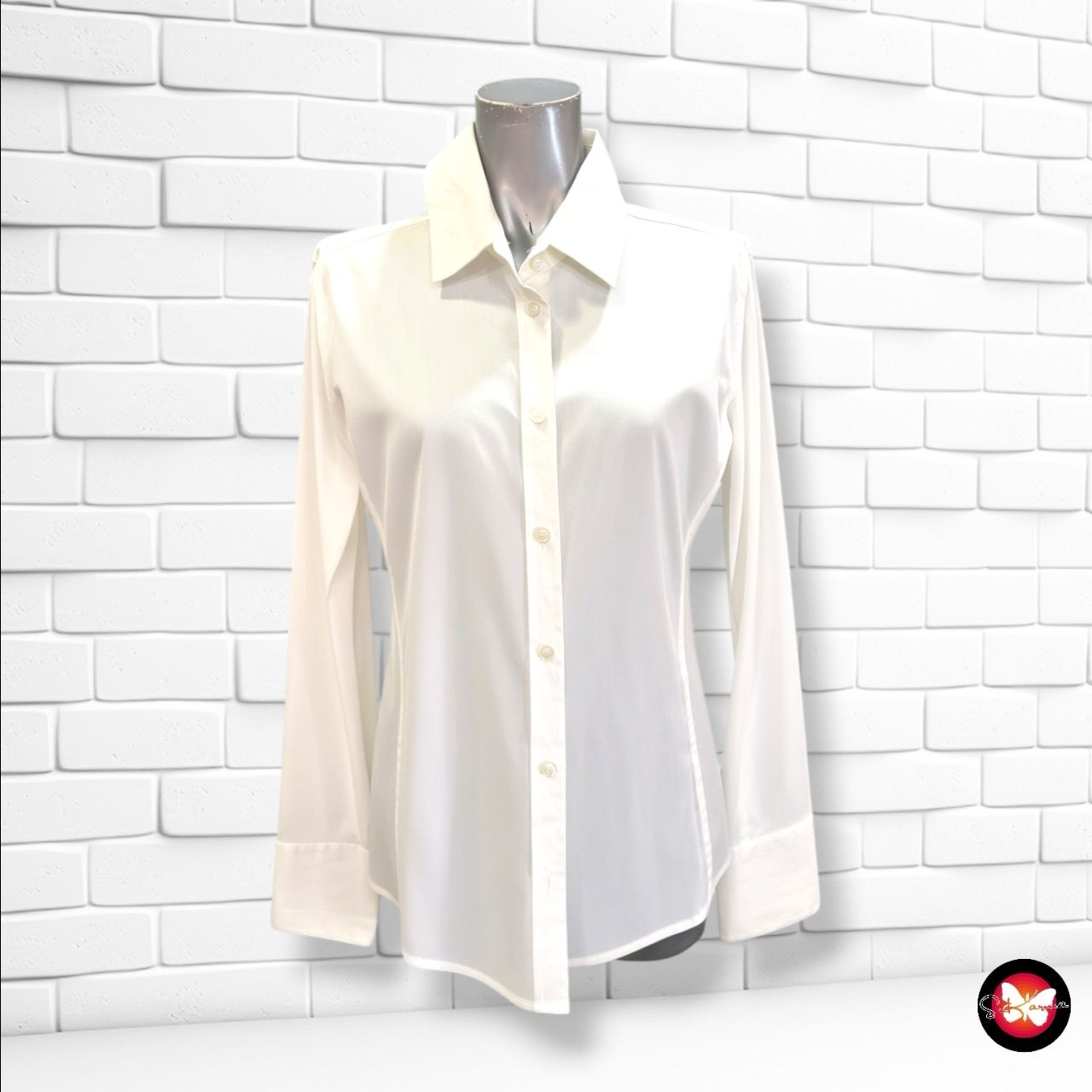**HOY** Camisa de manga larga COMMA, color Blanco Talla 40