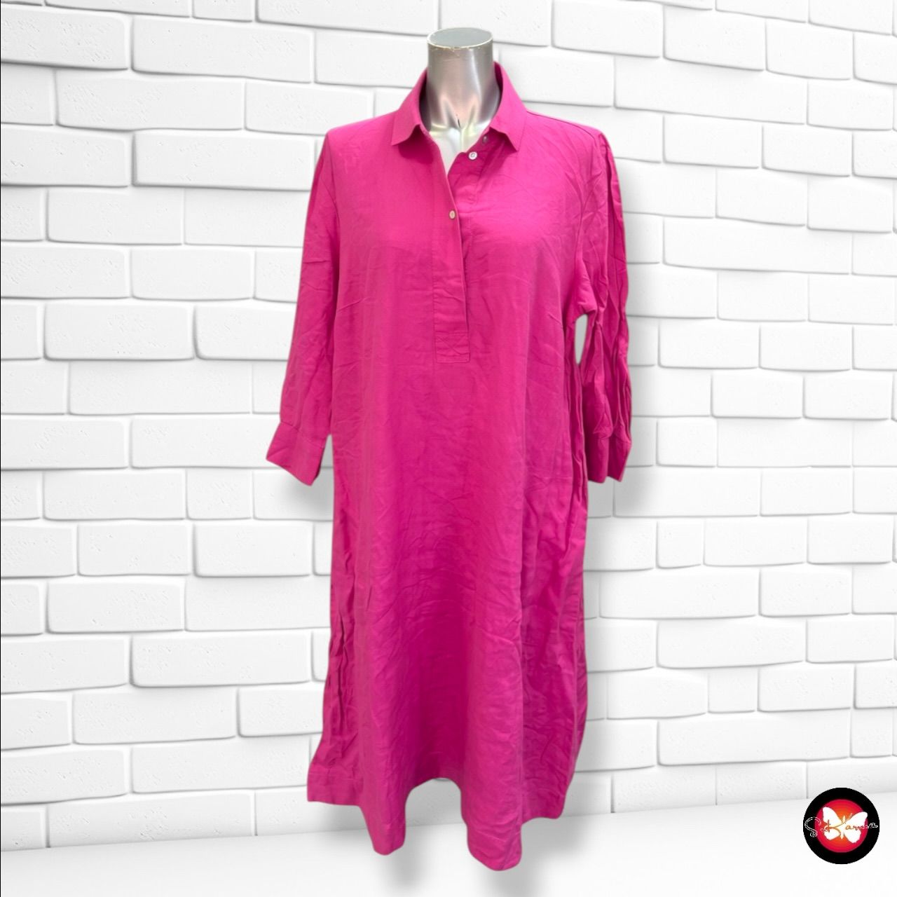 **HOY** Vestido de lino CHRISTIAN BERG color Fucsia Talla 42