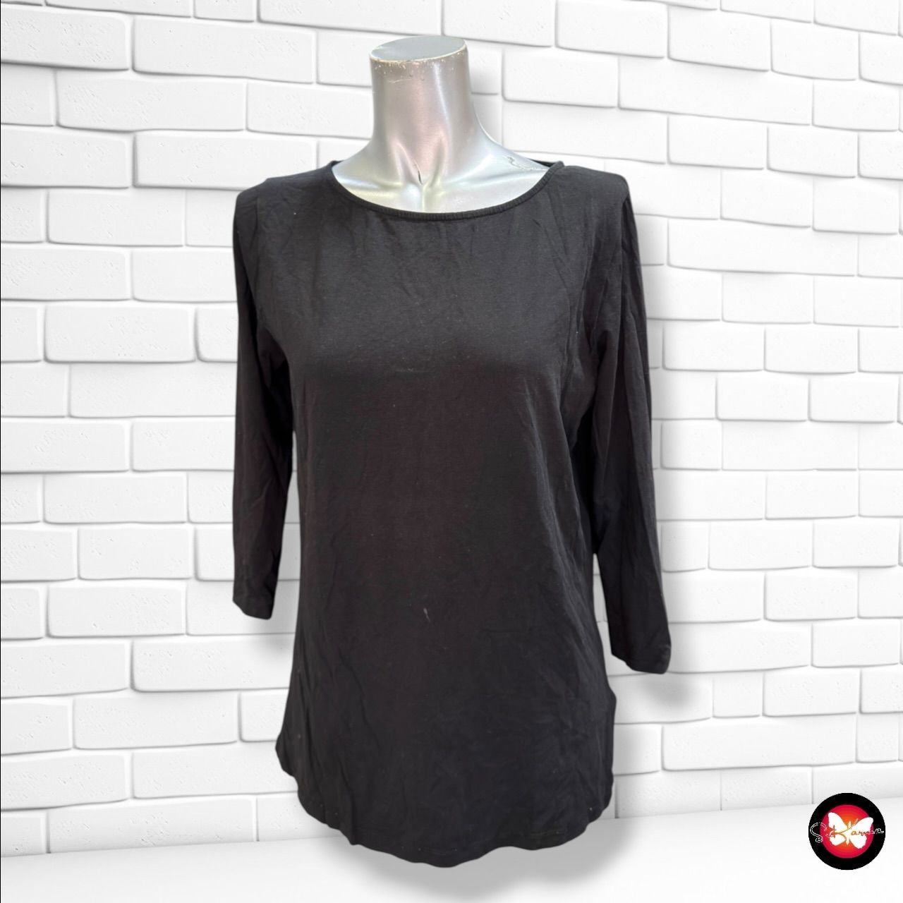 **HOY** Camiseta de media manga YESSICA color Negro Talla M