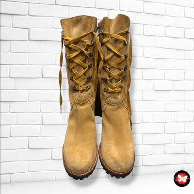 **HOY** Botas de ante con cordones ESPRIT color Camel Talla Calzado 38