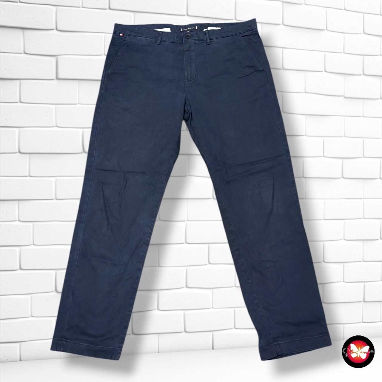**HOY** Pantalón TOMMY HILFIGER color Azul marino Talla Hombre W36 L32 (grande)