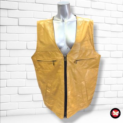 **HOY** Chaleco de piel  color Camel Talla L (grande)