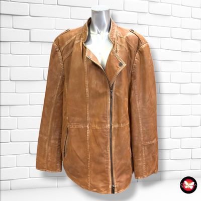 **HOY** Cazadora de piel sintética SAMOON color Marrón Talla XXL
