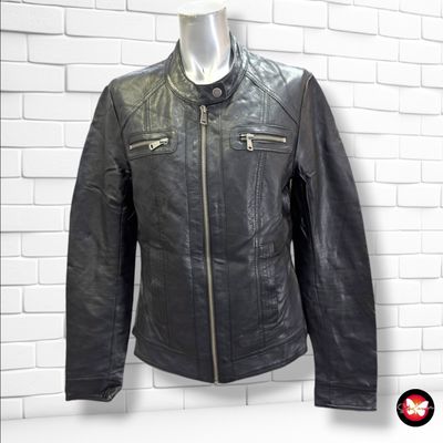 **HOY** Cazadora de piel sintética ONLY color Negro Talla S