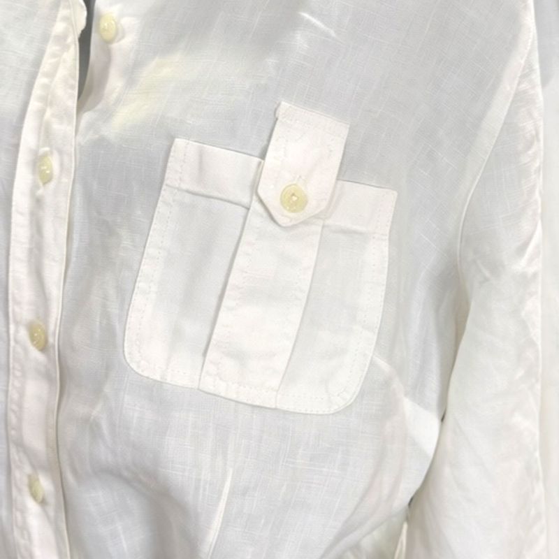 Vestido camisero de lino NADINE H. color Blanco Talla 42