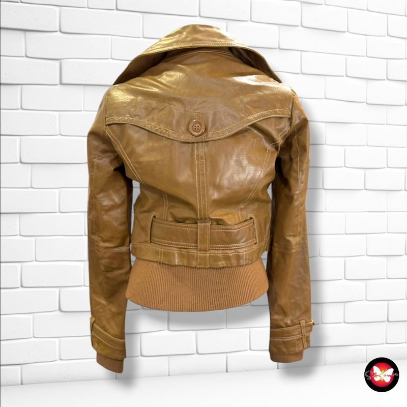 **HOY** Cazadora de piel VERO MODA color Marrón Talla XS