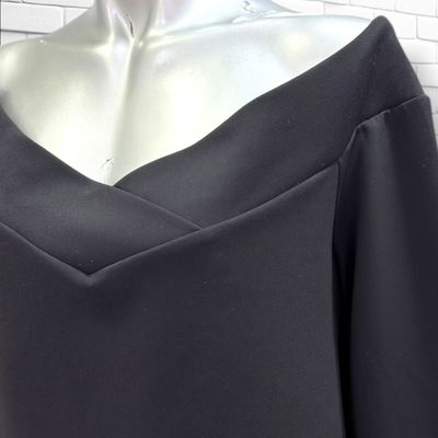 **HOY** Blusa escote barco H&amp;M color Negro Talla XL