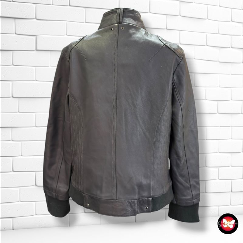 **HOY** Cazadora de piel  color Gris Talla 42