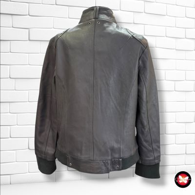 **HOY** Cazadora de piel  color Gris Talla 42