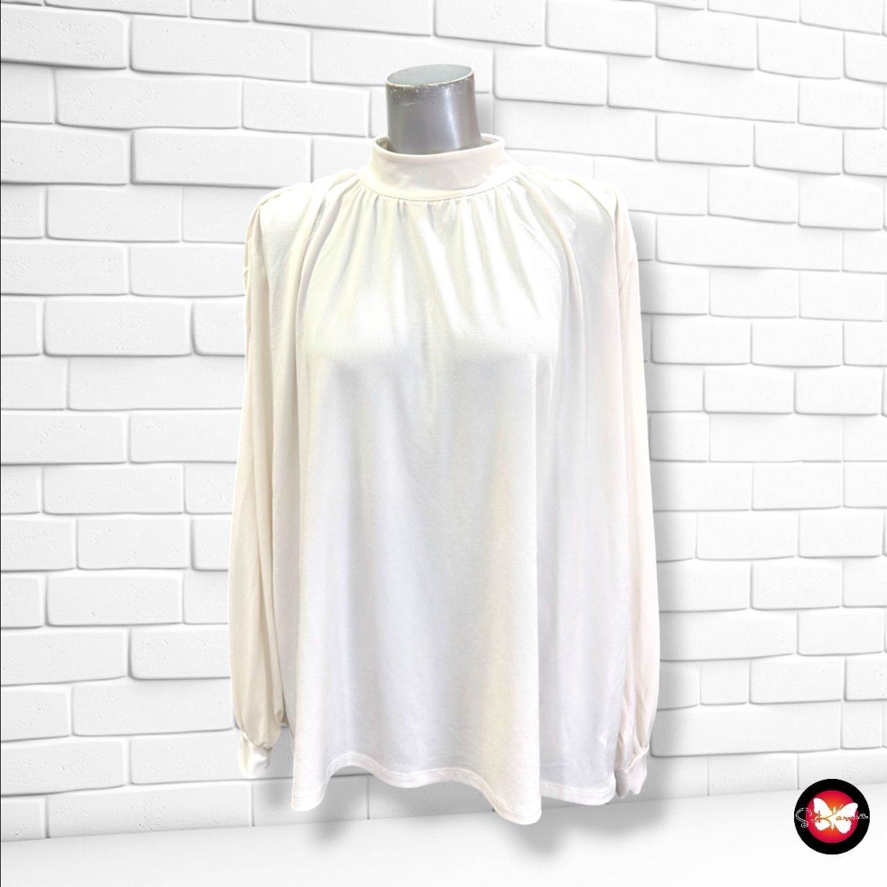 **HOY** Blusa de manga larga H&amp;M color Blanco Talla M (grande)
