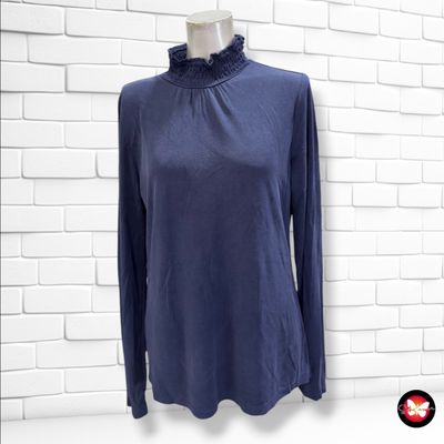 **HOY** Camiseta de manga larga y cuello fruncido JONES&amp;CO. color Azul marino Talla L